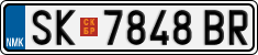 License plate of North Macedonia, Regular plates (2012)