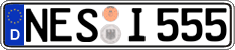 German license plate, Regular plates