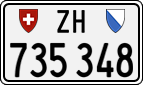 License plate of Switzerland, Cars