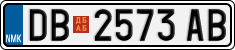 License plate of North Macedonia, Regular plates (2012)
