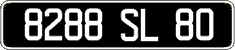 French license plate, FNI