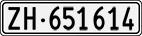License plate of Switzerland, Cars