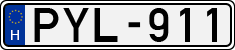 license plates of Hungary, Cars (1990)