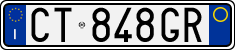 License plate of Italy, Cars (1994 year series)