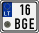 License plate of Lithuania, Scooters