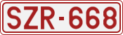 License plate of Belgium, 1951 year system