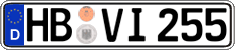 German license plate, Regular plates