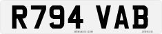 License plate of the United Kingdom, 1983 year system