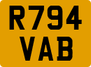 License plate of the United Kingdom, 1983 year system