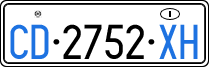 License plate of Italy, Diplomatic