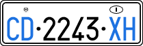 License plate of Italy, Diplomatic