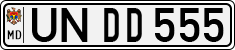 License plate of Moldova, Cars (1992)