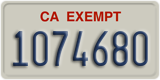 California, Exempt (1234567)