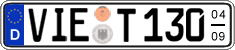 German license plate, Seasonal plates