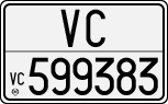 License plate of Italy, Cars (1927 year series)