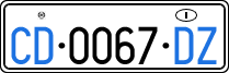 License plate of Italy, Diplomatic
