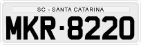 License plate of Brazil, Private owners (1990)