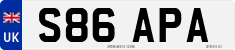 License plate of the United Kingdom, 1983 year system