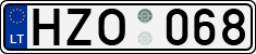 License plate of Lithuania, Cars