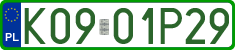 License plates of Poland, Professional plates