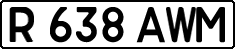 License plate Kazakhstan, Private owners (1993)
