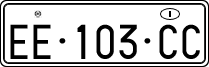 License plate of Italy, Temporary