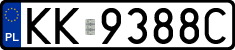 License plates of Poland, Regular car plates