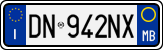 License plate of Italy, Cars (1994 year series)