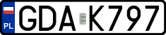 License plates of Poland, Regular car plates