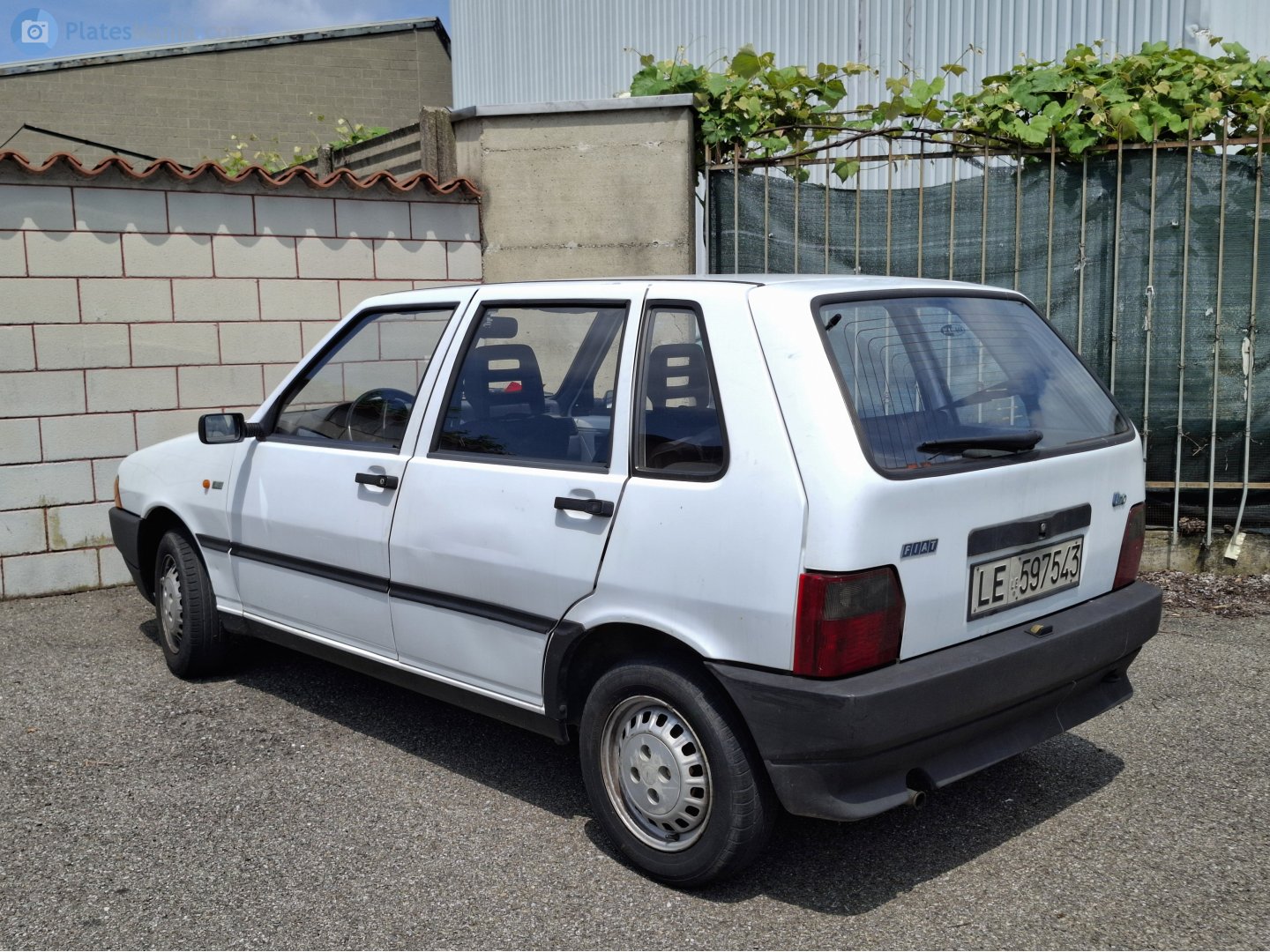 LE 597543, FIAT Uno 1st gen 5-door Hatch (146), facelift, 1989–1995 (–2003 for others)