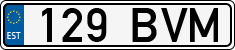 License plate of Estonia, Regular car plates