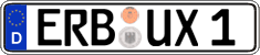 German license plate, Regular plates