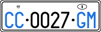 License plate of Italy, Diplomatic