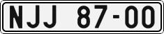License plate of the Czech Republic, Cars (1960)
