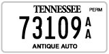Tennessee, Antique (AA 12345)