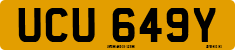 License plate of the United Kingdom, 1963 year system