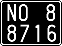 License plate of Italy, Cars (1927 year series)