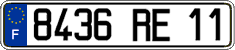 French license plate, FNI