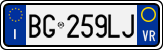 License plate of Italy, Cars (1994 year series)