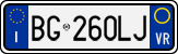 License plate of Italy, Cars (1994 year series)