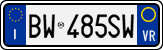 License plate of Italy, Cars (1994 year series)