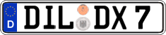 German license plate, Regular plates