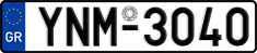 License plate of Greece, Cars
