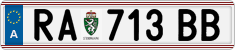 License plate of Austria, Regular plates