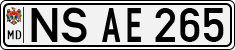 License plate of Moldova, Cars (1992)