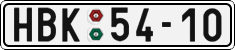 License plate of the Czech Republic, Cars (1960)