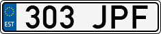 License plate of Estonia, Regular car plates