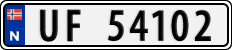 License plate of Norway, Cars