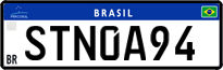 License plate of Brazil, Private owners (Mercosul)