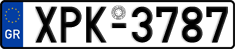License plate of Greece, Cars